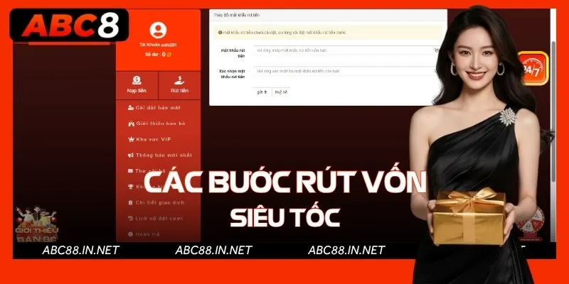 Rút tiền từ ABC8 nhanh chóng, an toàn cho bạn mới