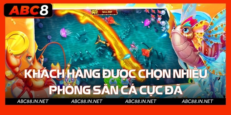 Khách hàng được chọn nhiều phòng săn cá cực đã