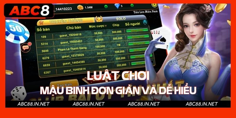 Luật chơi mậu binh đơn giản và dễ hiểu
